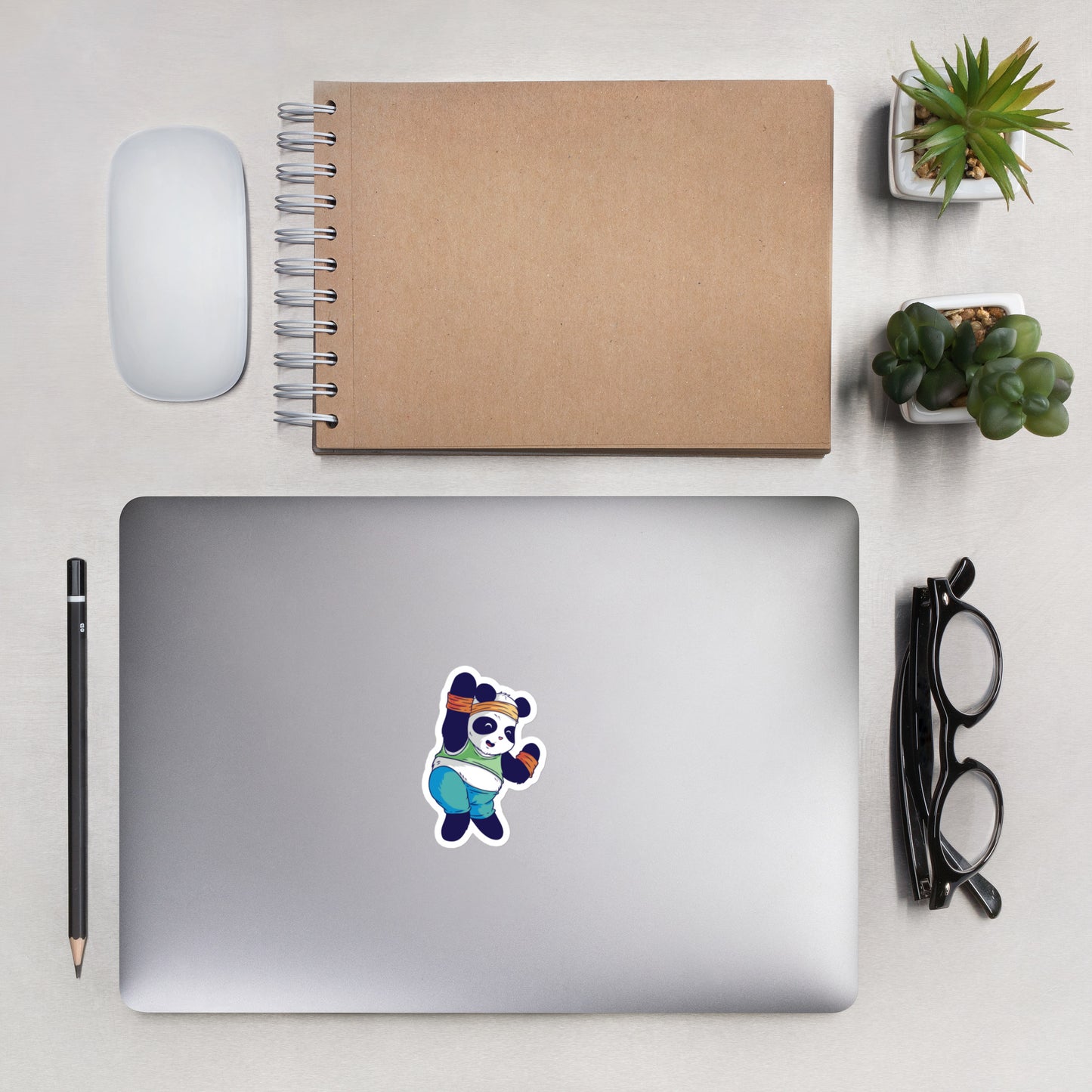 Panda gym sticker - medium