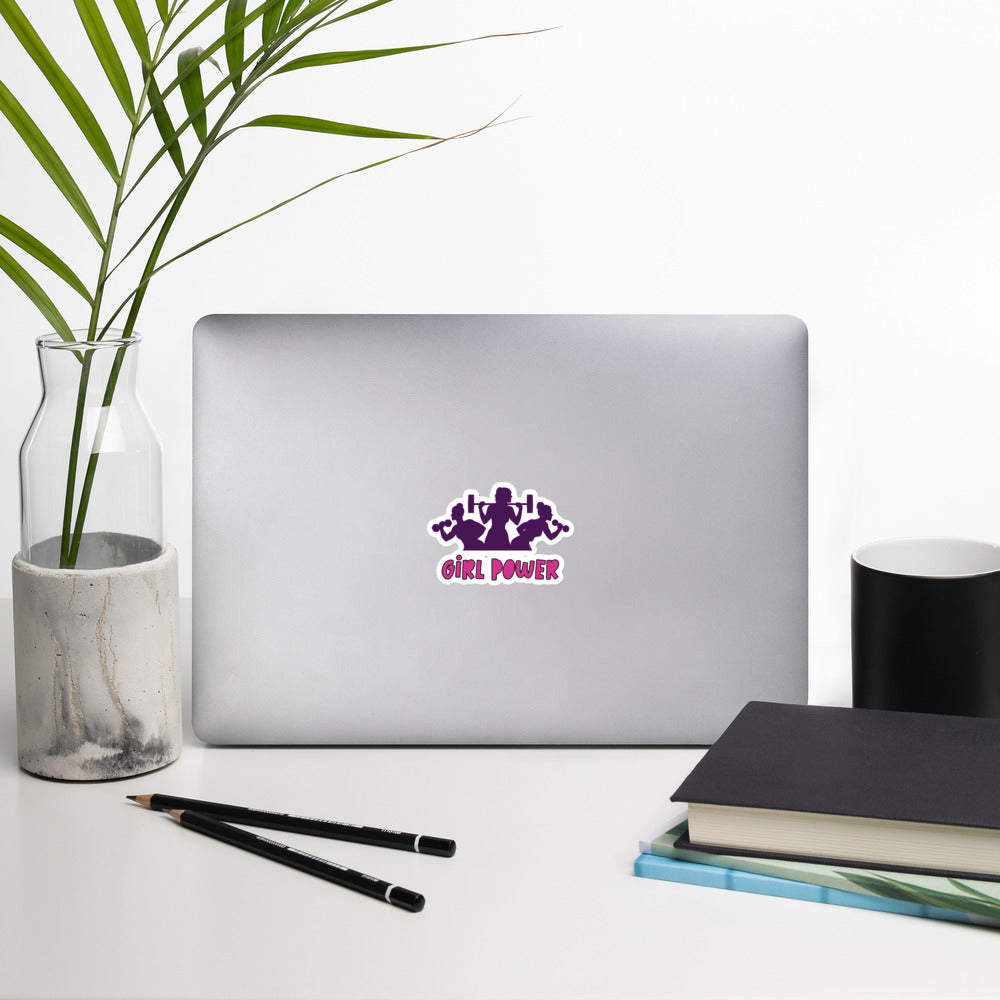 Girl power gym sticker - medium