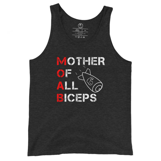 Men's MOAB Tank Top in Charcoal Black Triblend
