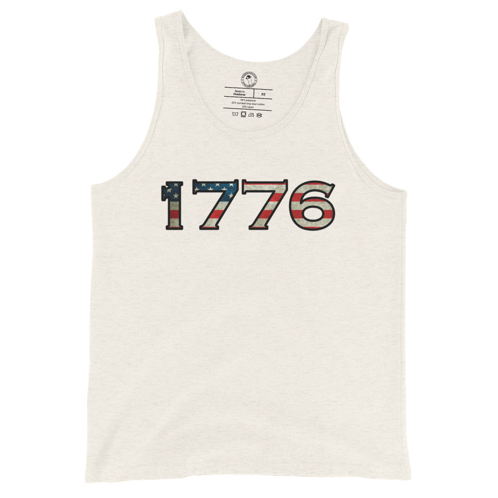 Men's 1776 Tank Top in Oatmeal Triblend