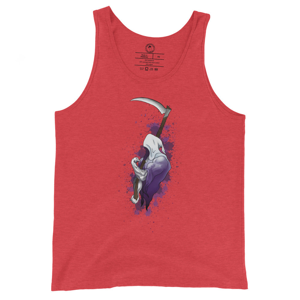 Men's Grip Reaper Tank Top in Red Triblend