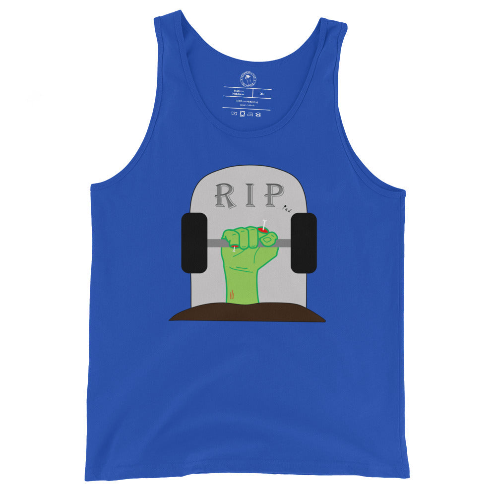 Men's RIPped Zombie Tank Top in True Royal
