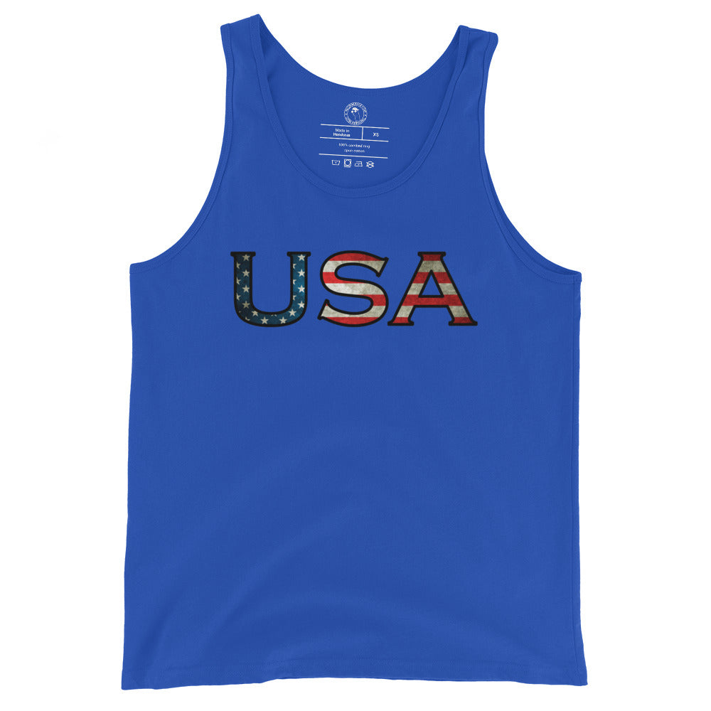 Men's USA Tank Top in True Royal