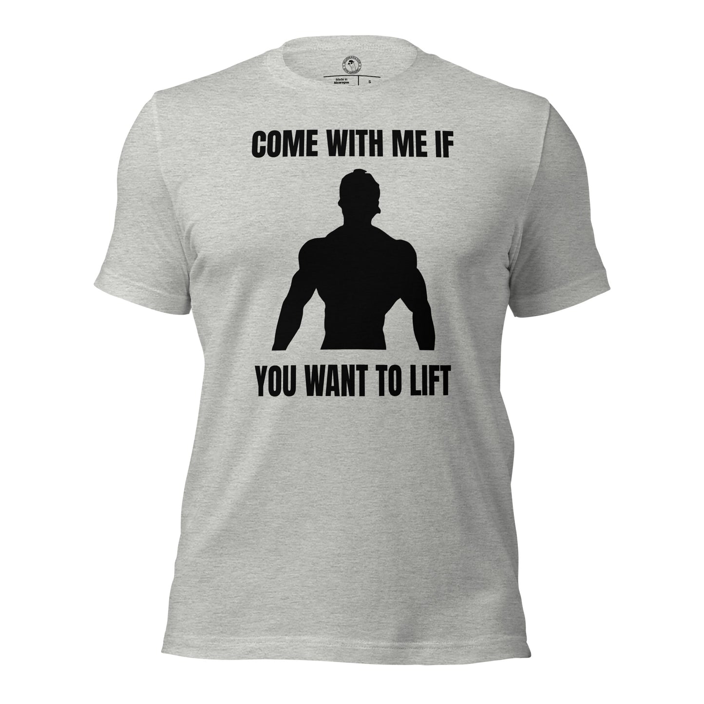 Come With Me if You Want to Lift Arnold Schwarzenegger Shirt in Athletic Heather