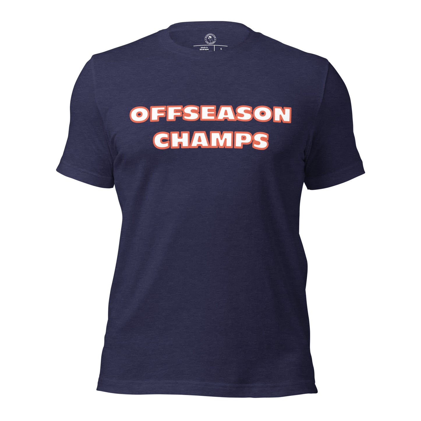 Chicago Bears Offseason Champs Shirt in Heather Midnight Navy