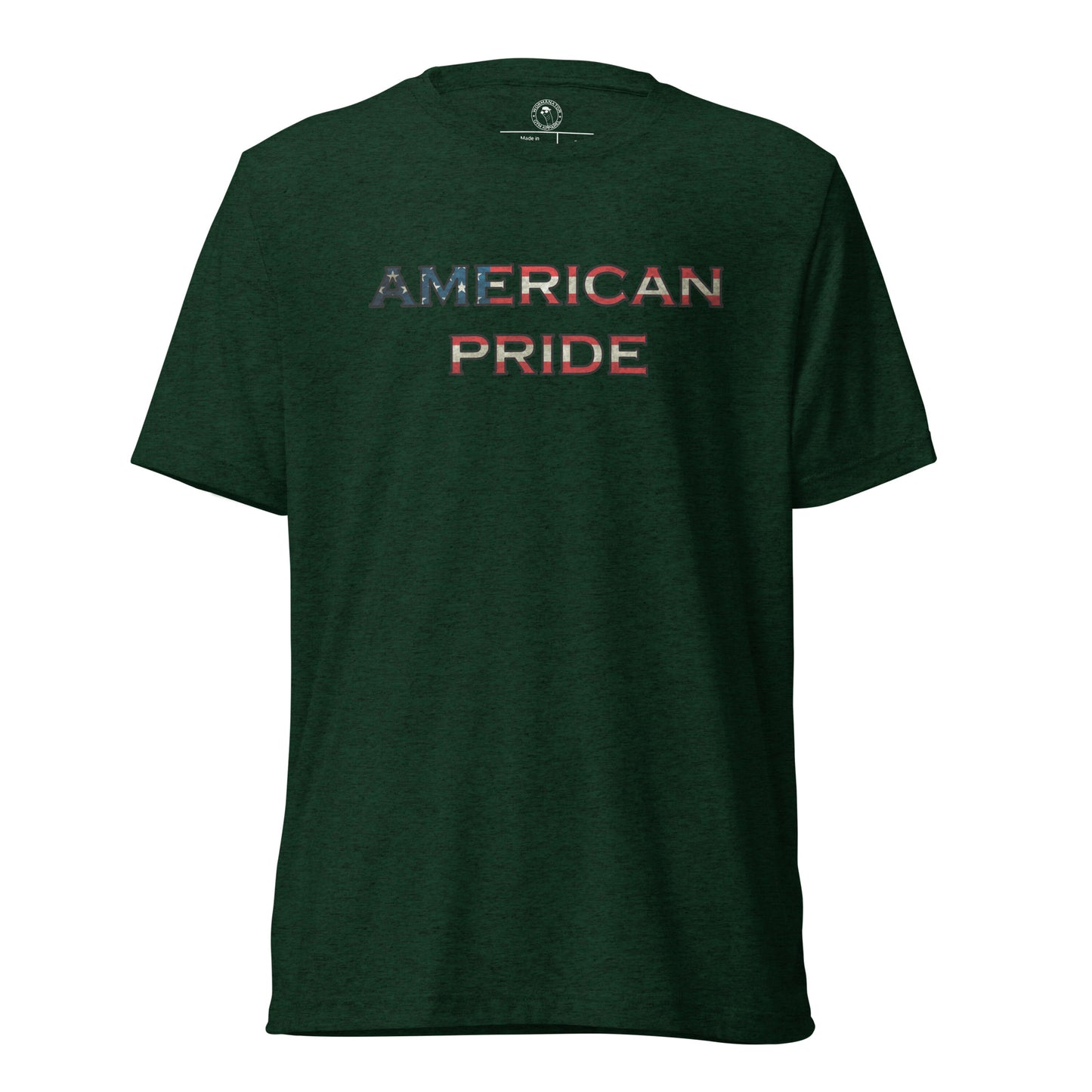 American Pride T-Shirt in Emerald Triblend