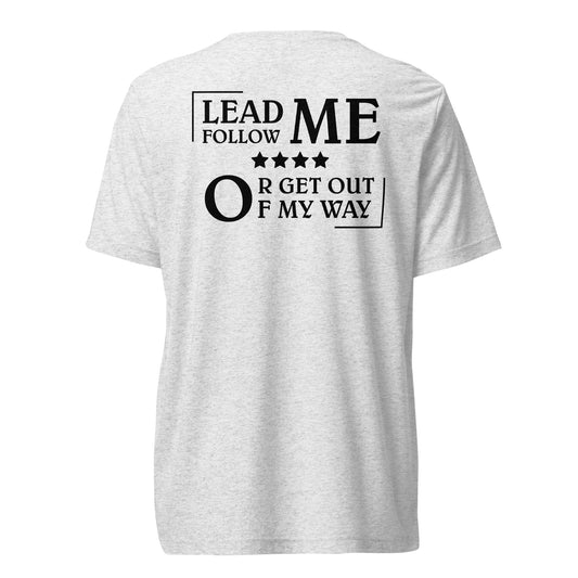 General Patton Shirt in White Fleck Triblend - Back