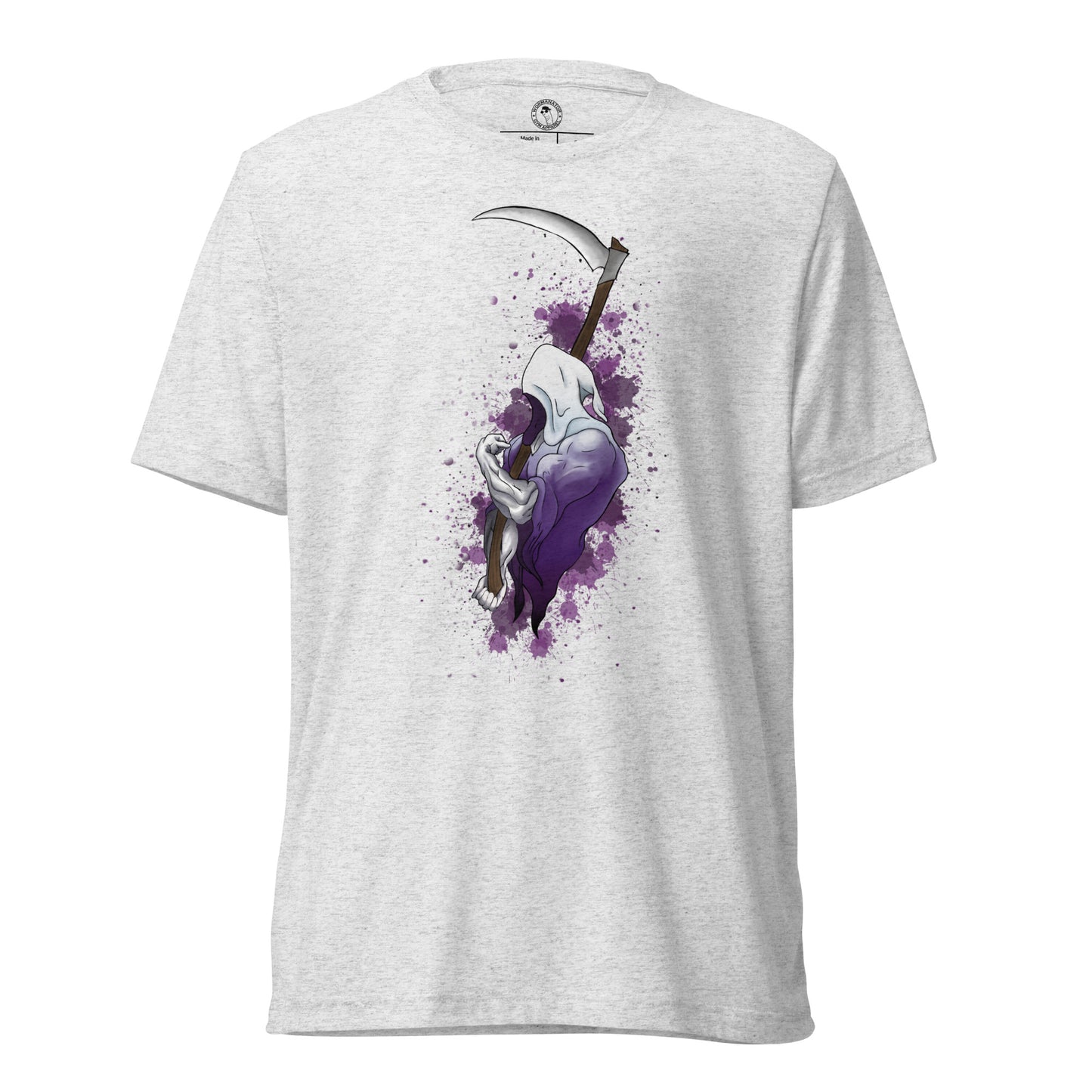 Grip Reaper Shirt in White Fleck Triblend