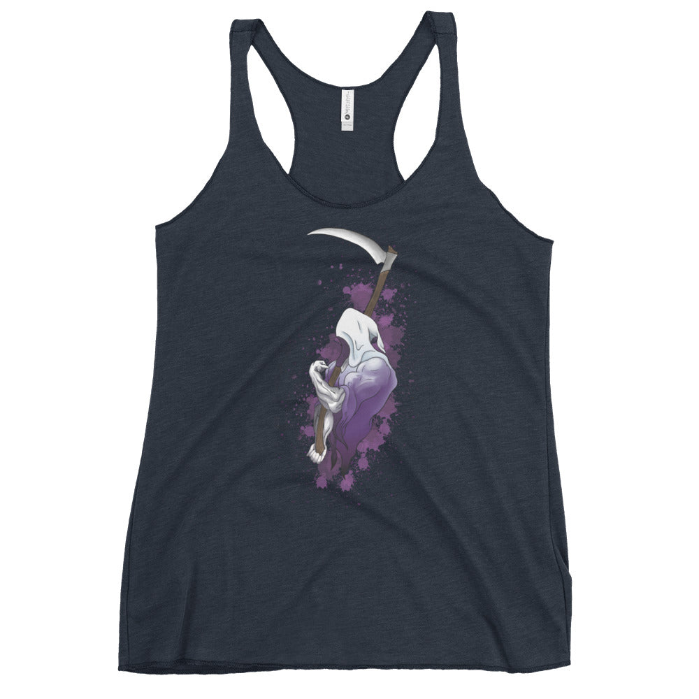 Women's Grip Reaper Racerback Tank in Vintage Navy