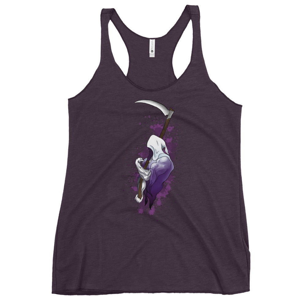 Women's Grip Reaper Racerback Tank in Vintage Purple