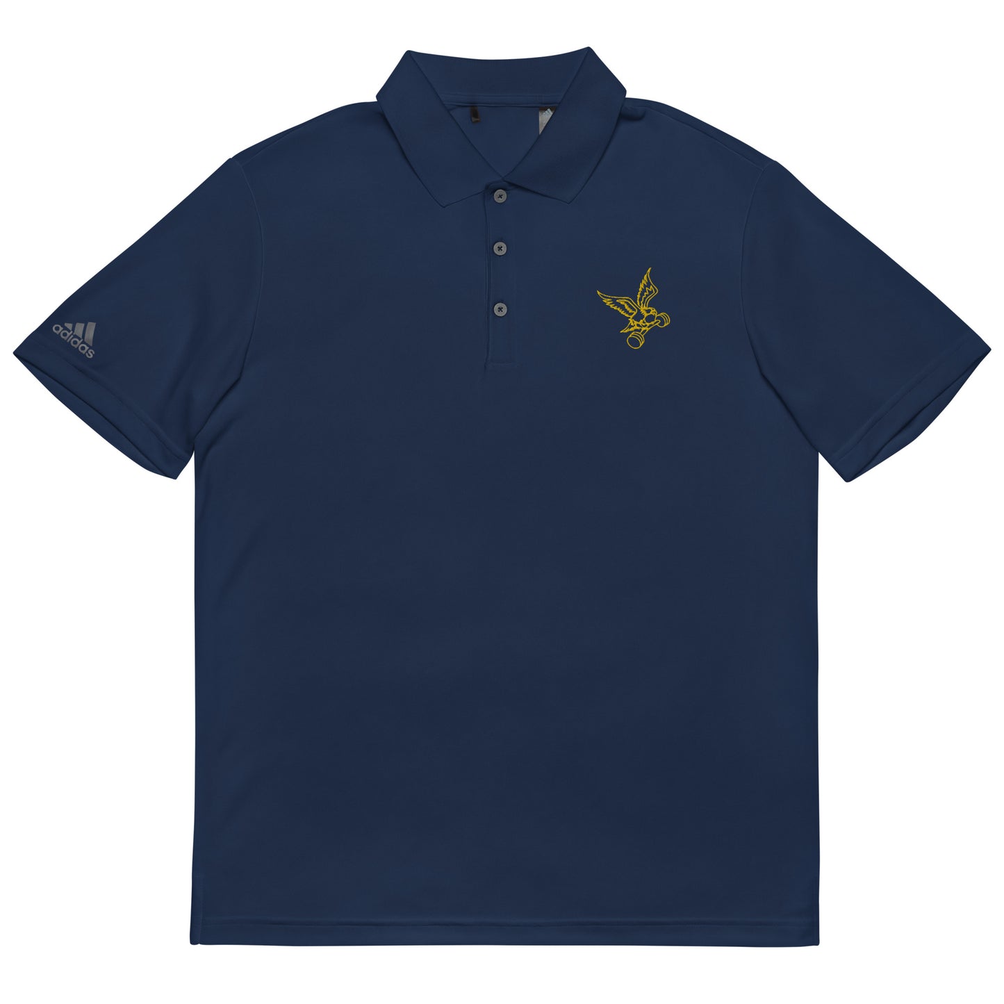 adidas Barbell Eagle Polo in Navy
