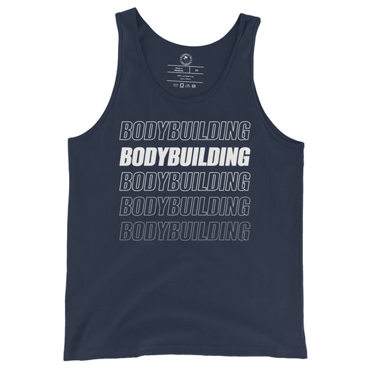 Men's Bodybuilding Tank Top in Navy