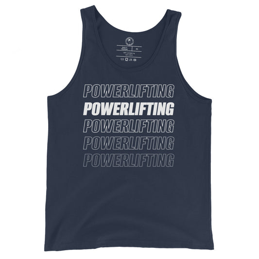 Men's Powerlifting Tank Top in Navy