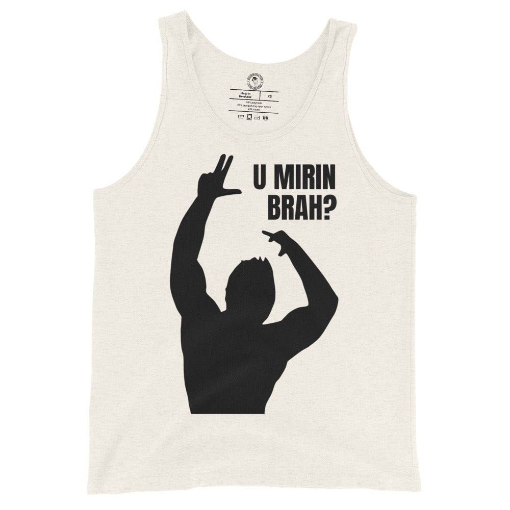 U Mirin Brah Tank Top in Oatmeal Triblend