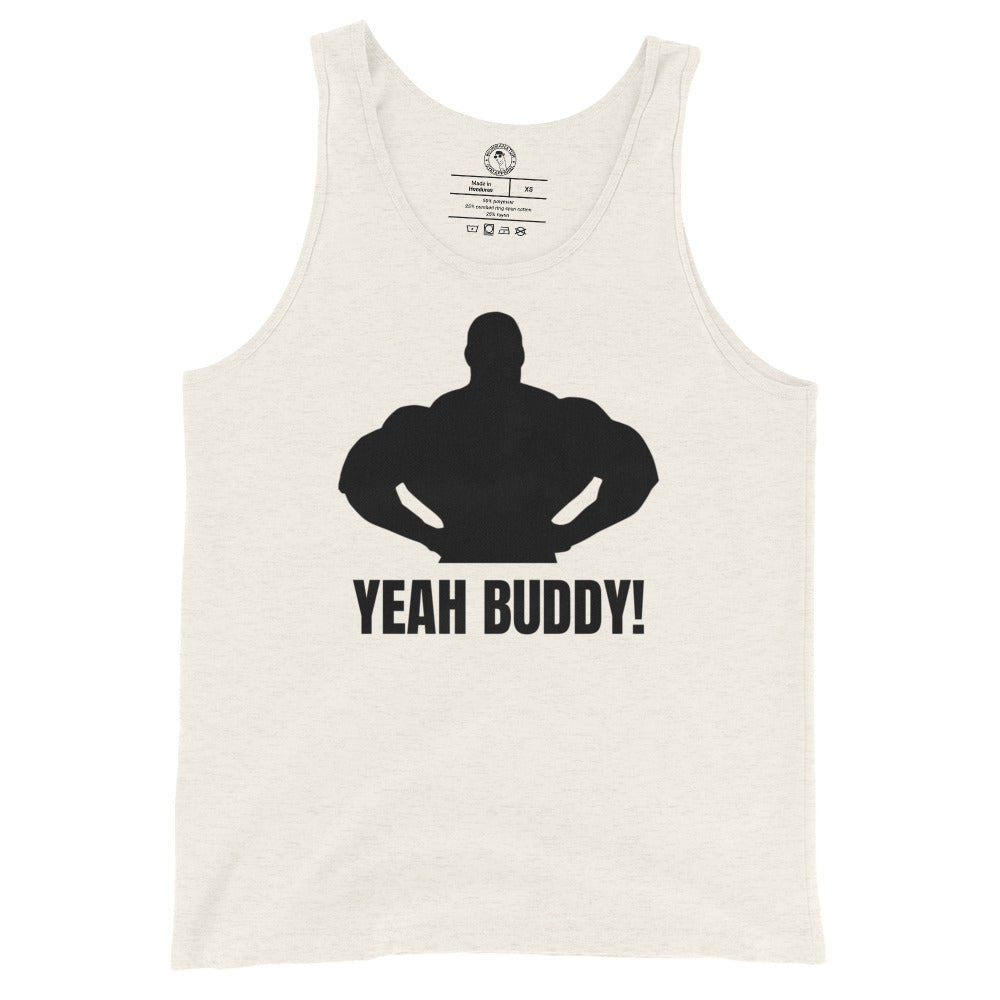 Yeah Buddy Tank Top in Oatmeal Triblend