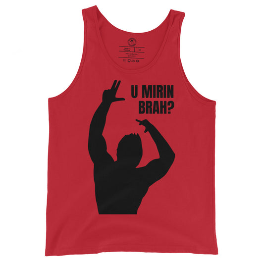 U Mirin Brah Tank Top in Red