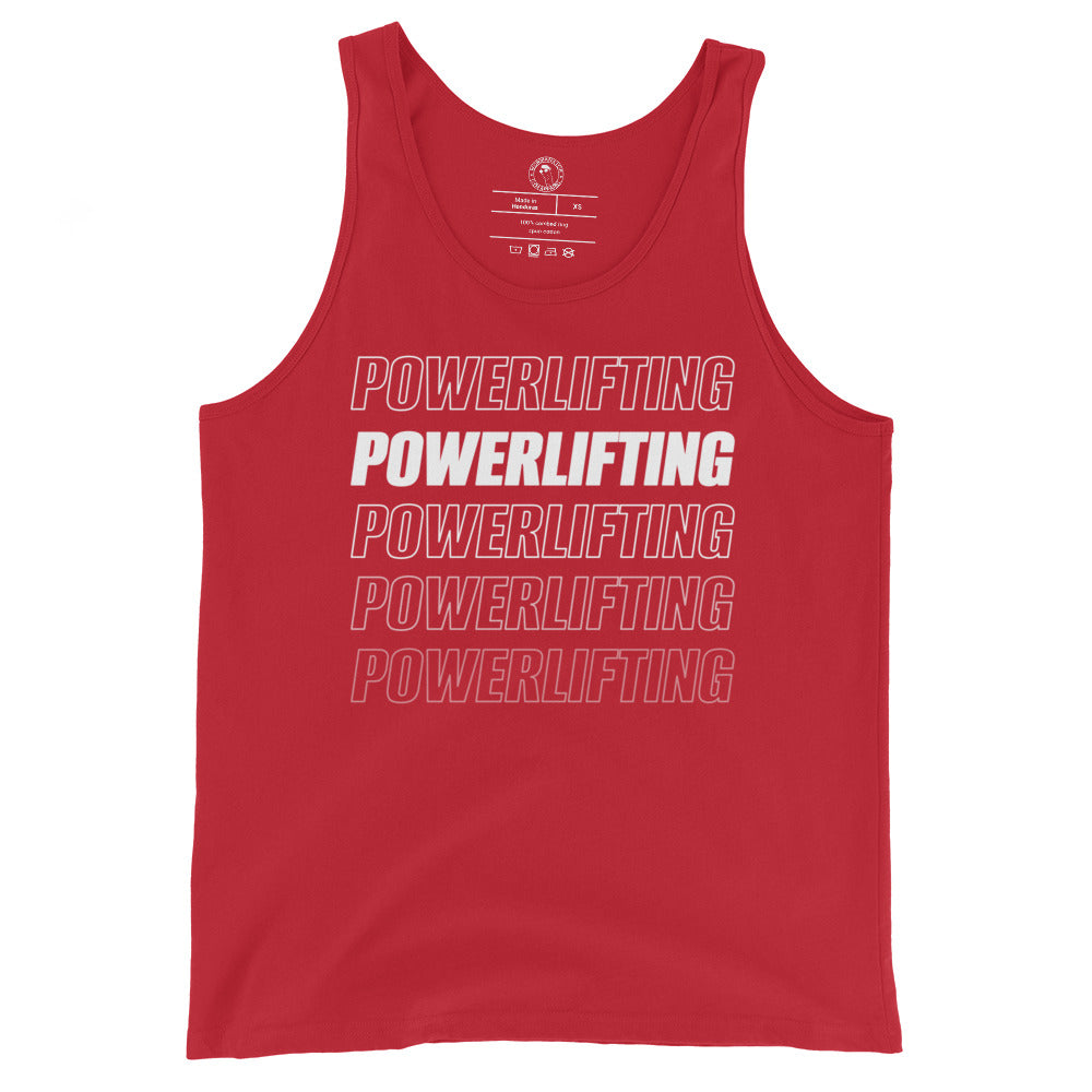 Men's Powerlifting Tank Top in Red