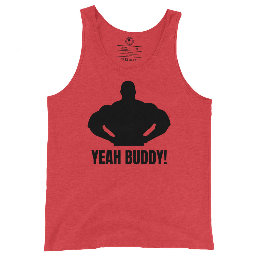 Yeah Buddy Tank Top in Red Triblend