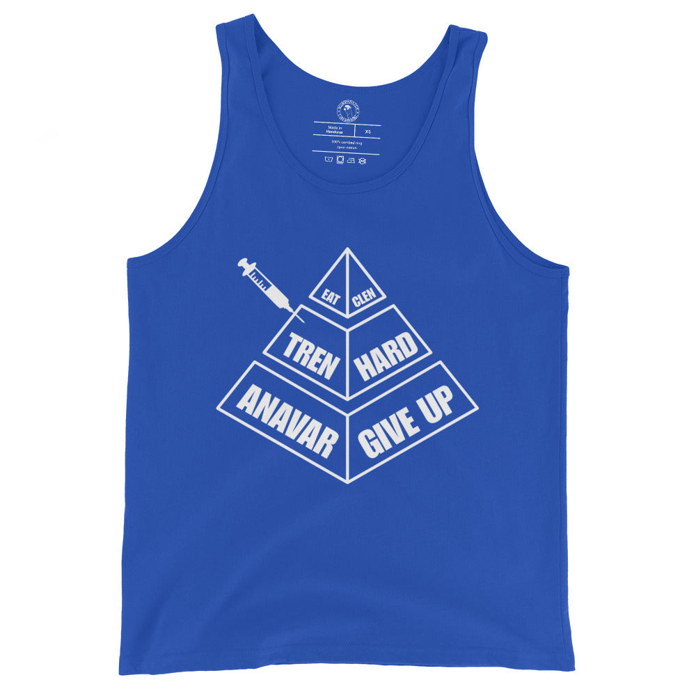 Eat Clen Tren Hard Anavar Give Up Tank Top in True Royal