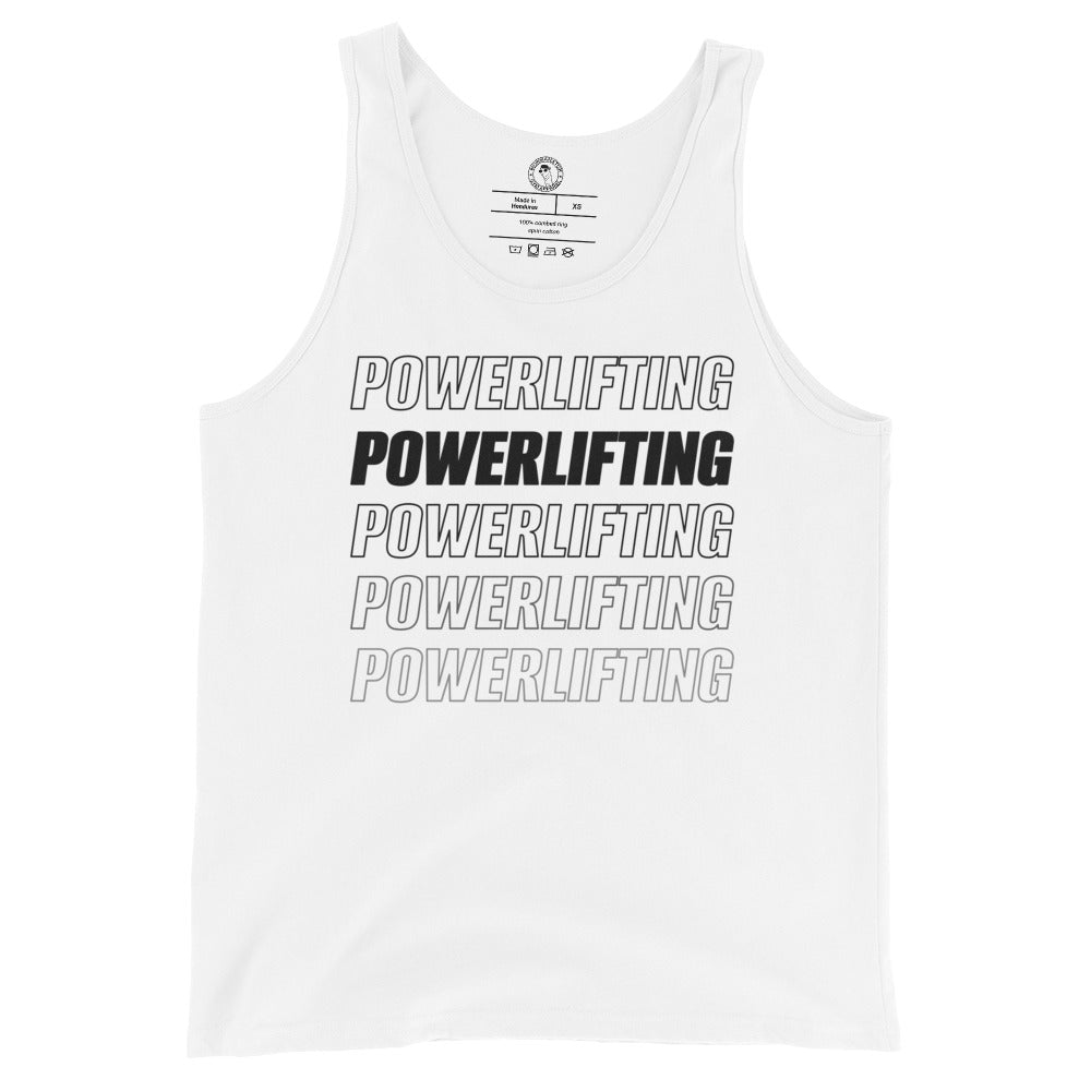 Men's Powerlifting Tank Top in White
