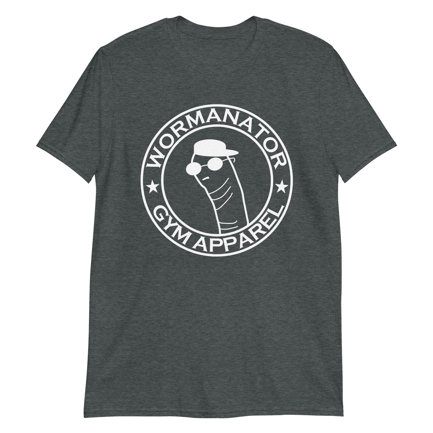 Wormanator Gym Apparel "Worm Logo" Shirt in Dark Heather