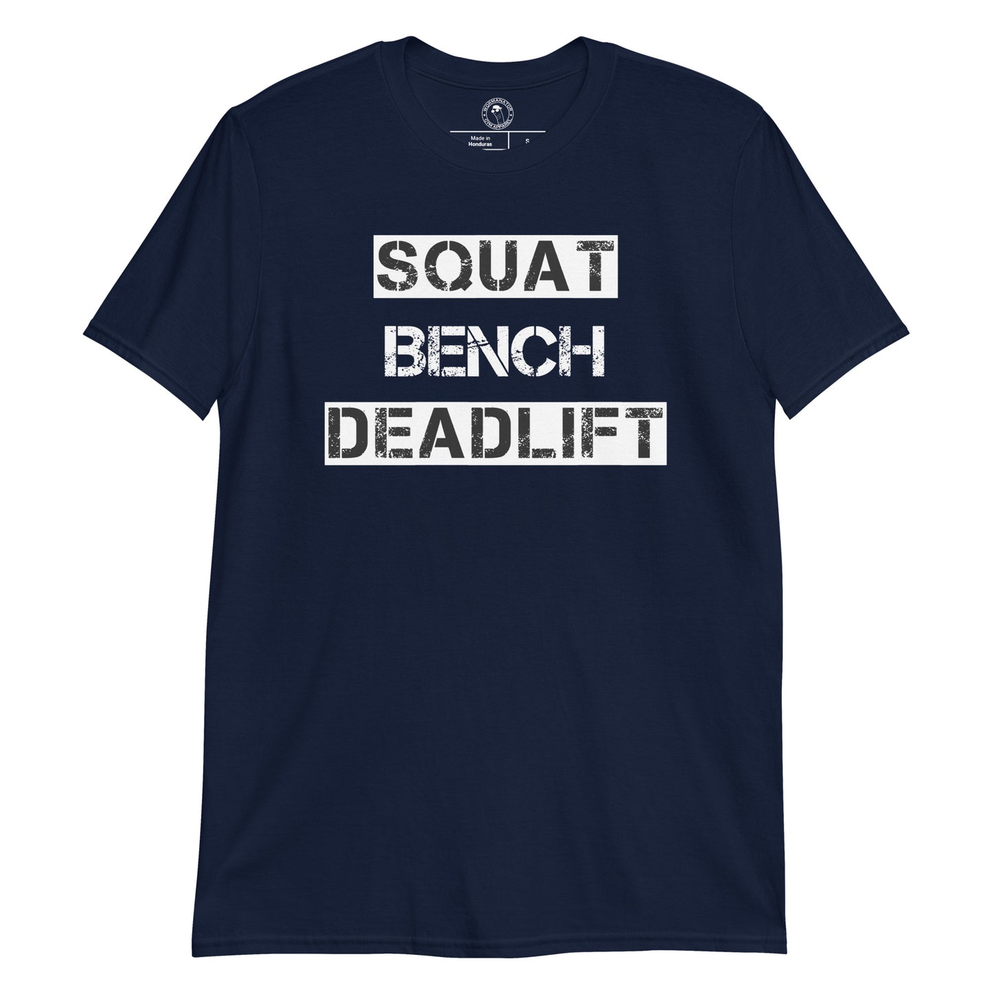 Squat Bench Deadlift Shirt in Navy