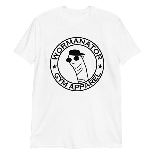 Wormanator Gym Apparel "Worm Logo" Shirt in White