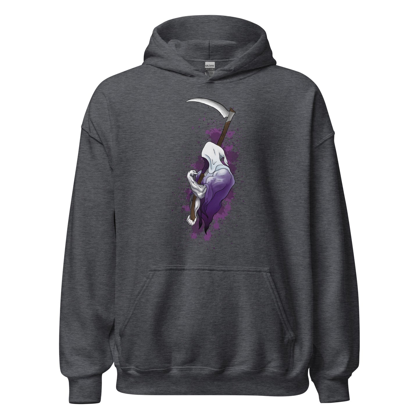Grip Reaper Hoodie in Dark Heather