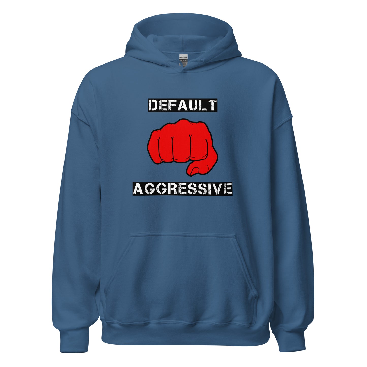 Default Aggressive Hoodie in Indigo Blue