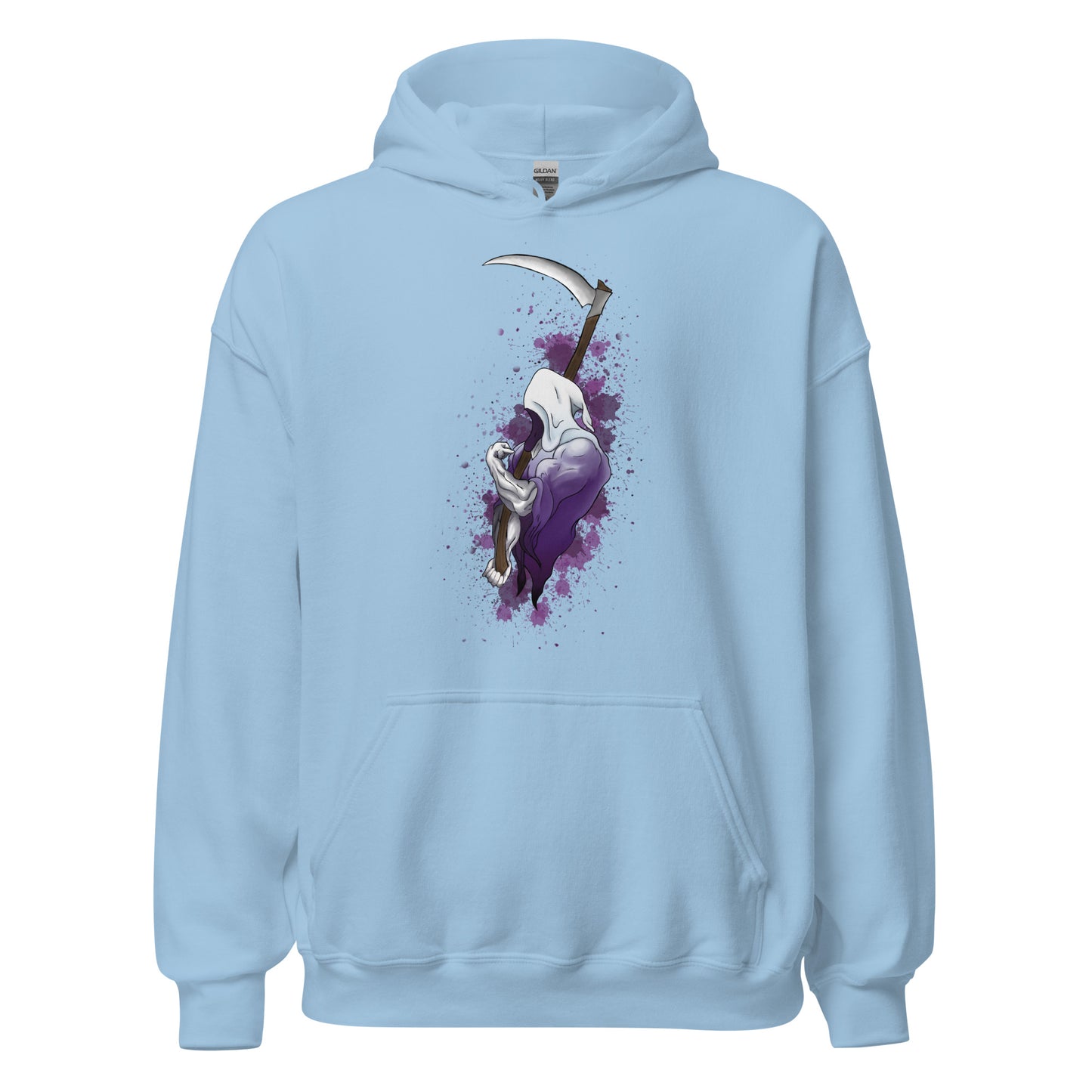 Grip Reaper Hoodie in Light Blue