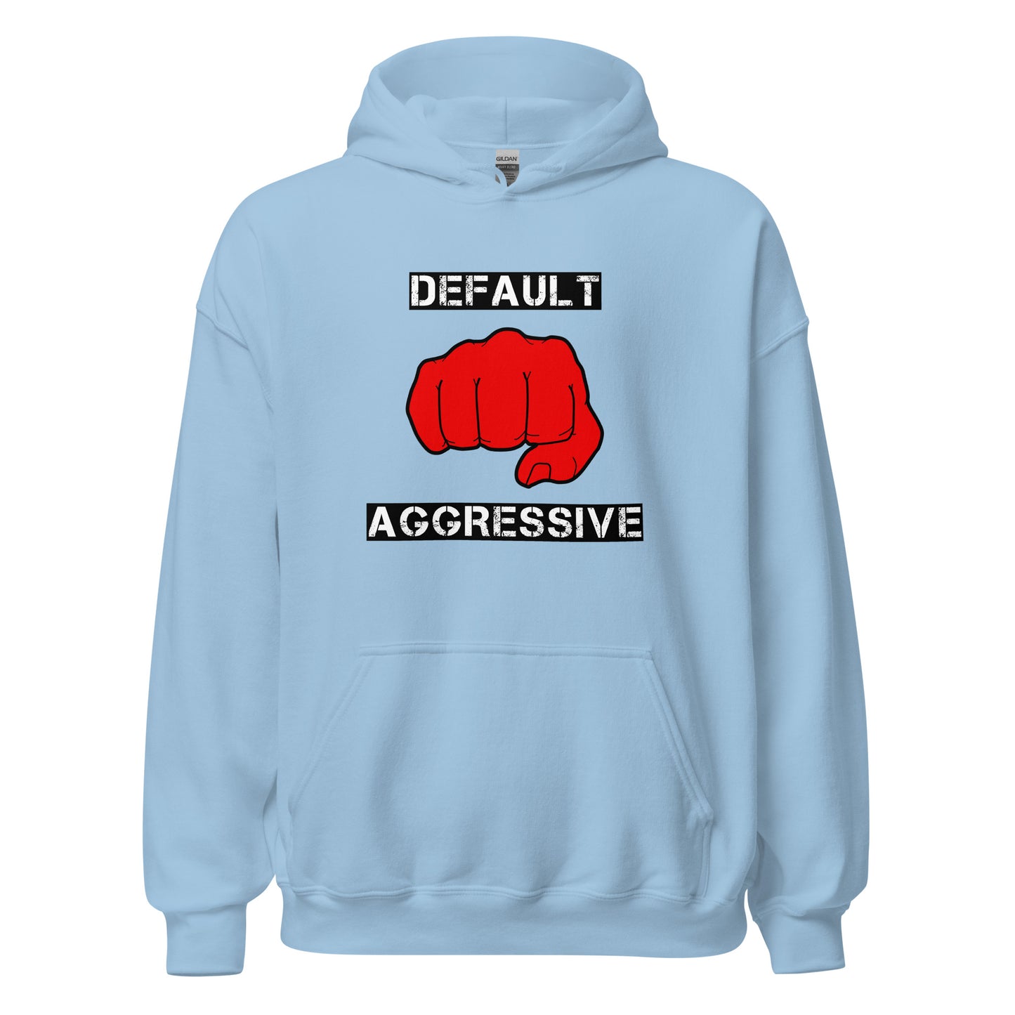 Default Aggressive Hoodie in Light Blue
