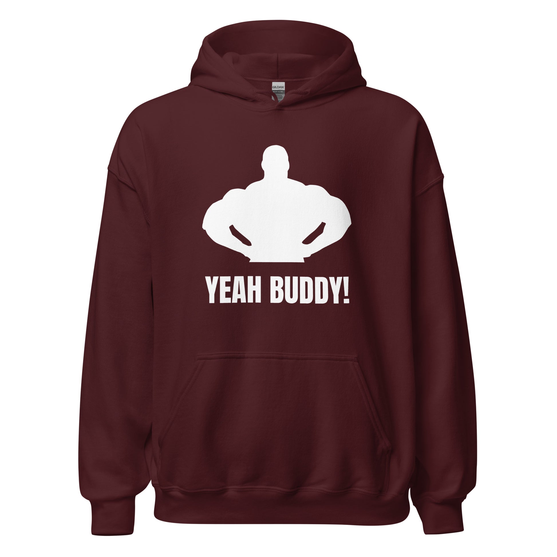Yeah Buddy Hoodie in Maroon