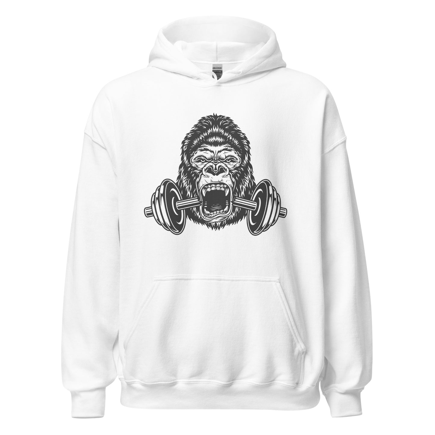 Gorilla Workout Hoodie in White