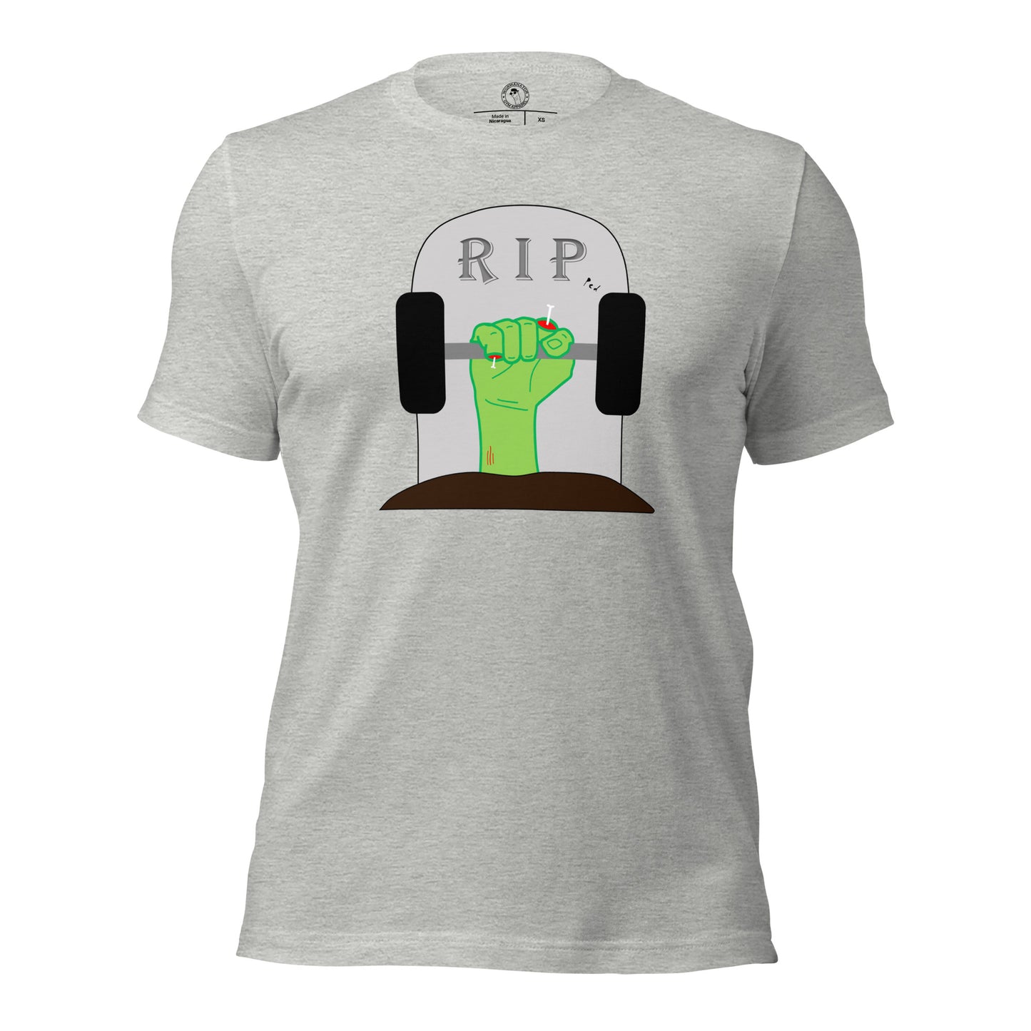 Ripped Zombie Shirt in Athletic Heather