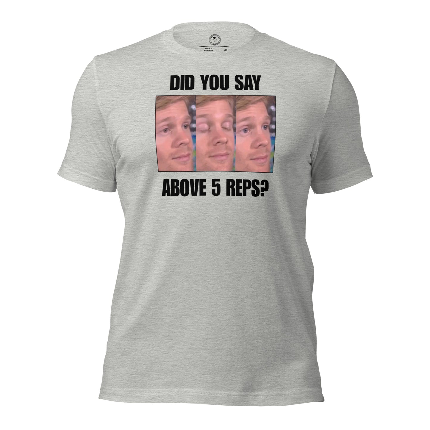 Above 5 Reps is Cardio Shirt in Athletic Heather