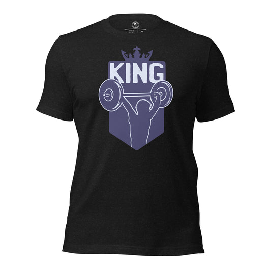 Gym King Shirt in Black Heather