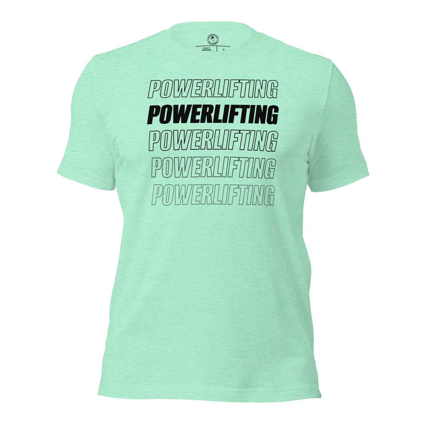 Powerlifting Shirt in Heather Mint