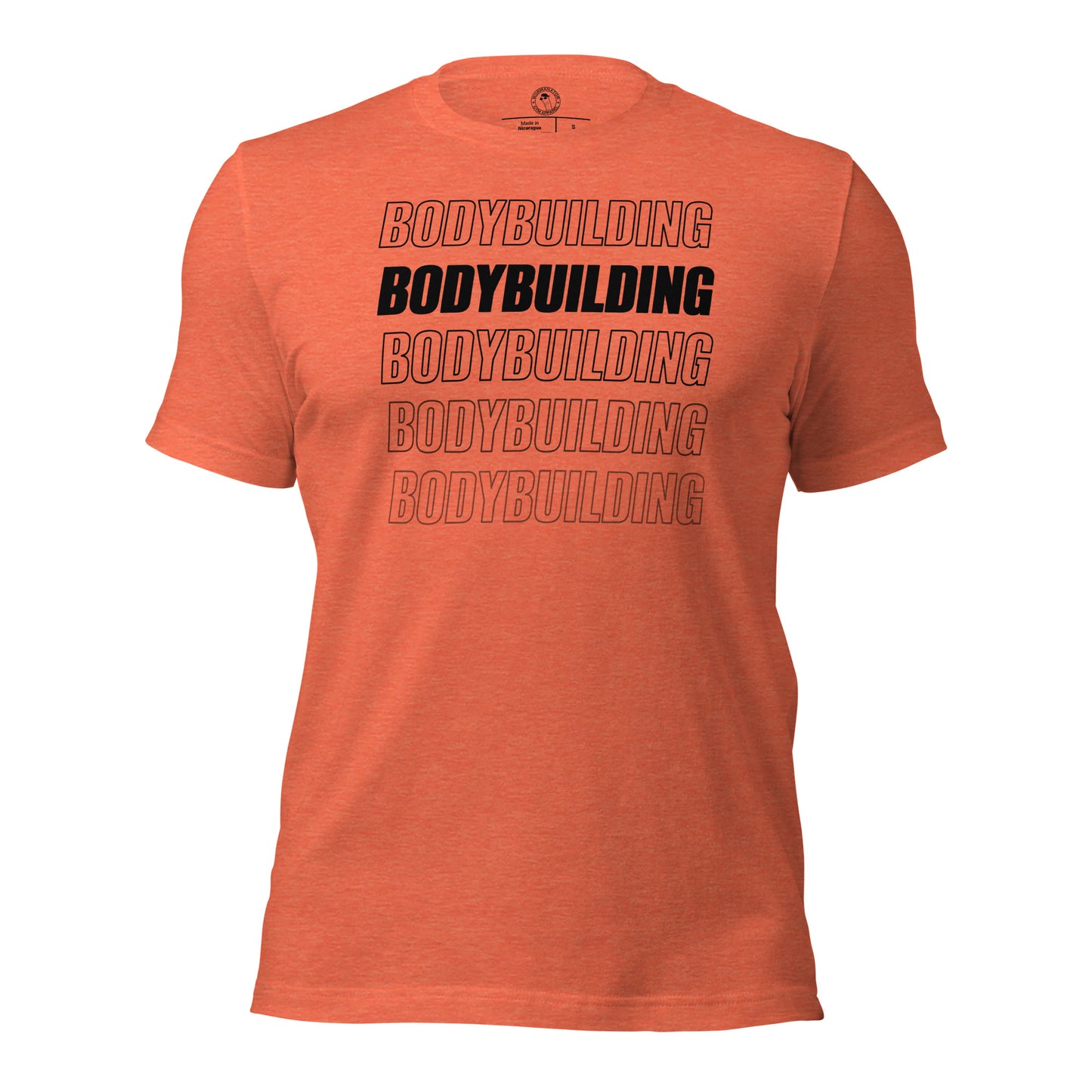 Bodybuilding Shirt in Heather Orange