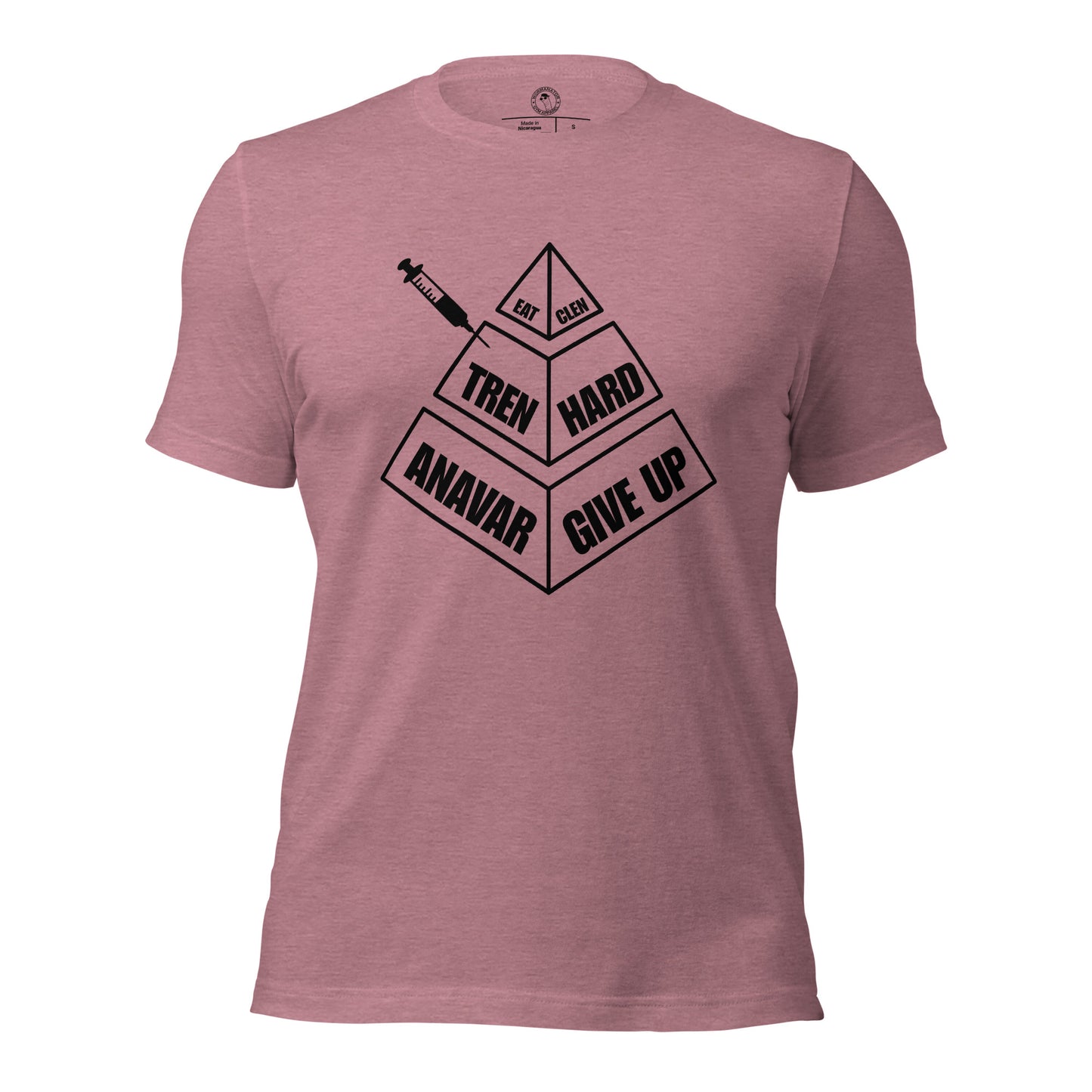 Eat Clen Tren Hard Anavar Give Up Shirt in Heather Orchid