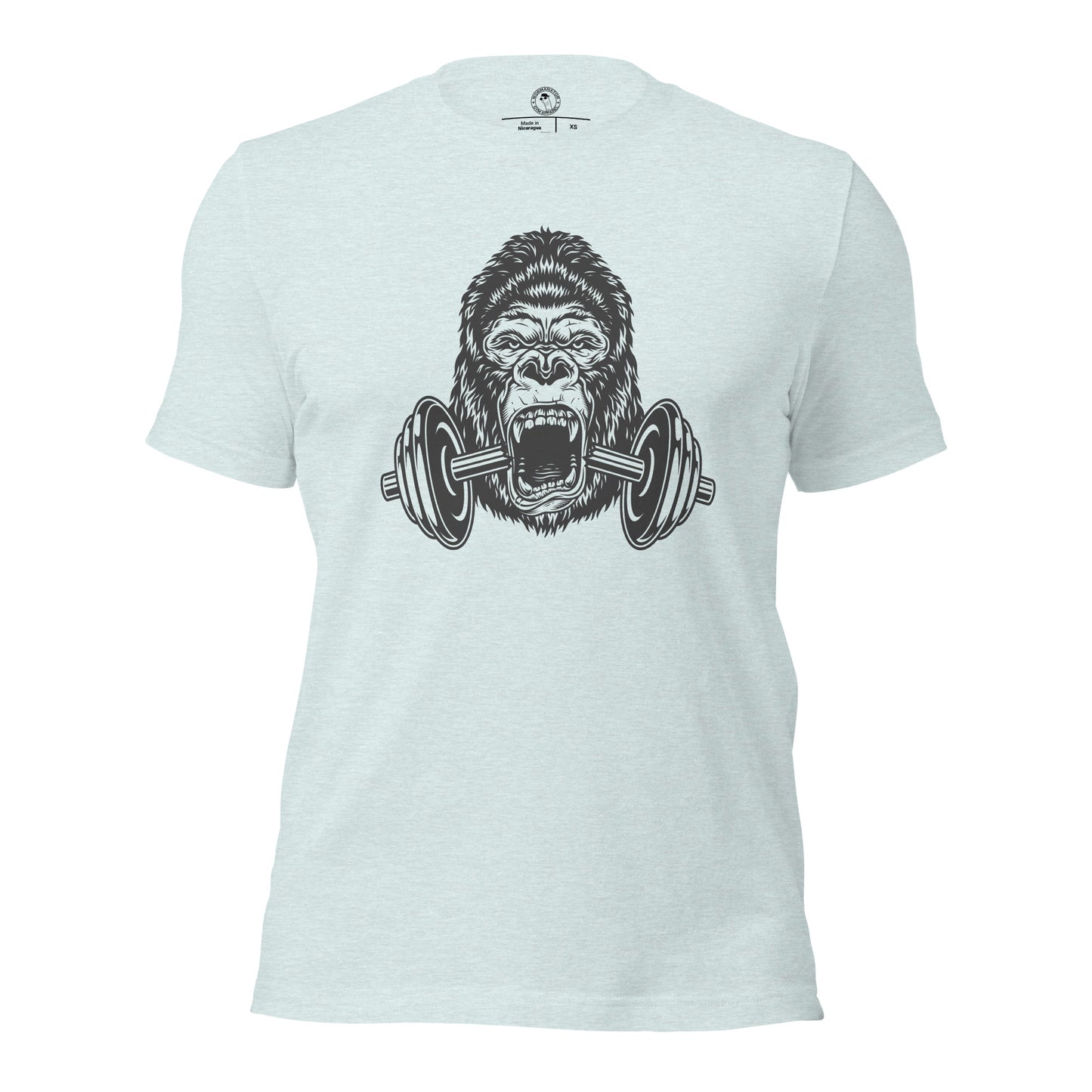 Gorilla Workout Shirt in Heather Prism Ice Blue