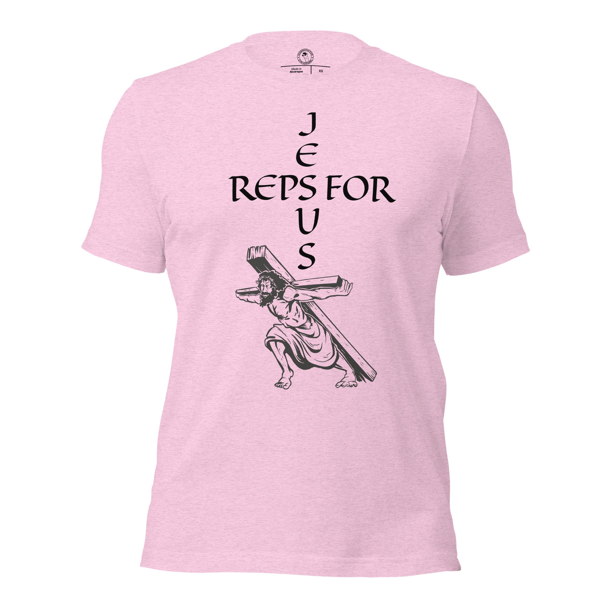 Reps for Jesus Shirt in Heather Prism Lilac