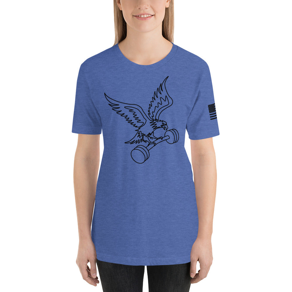 Fitness is Freedom Lifting T-Shirt in True Royal