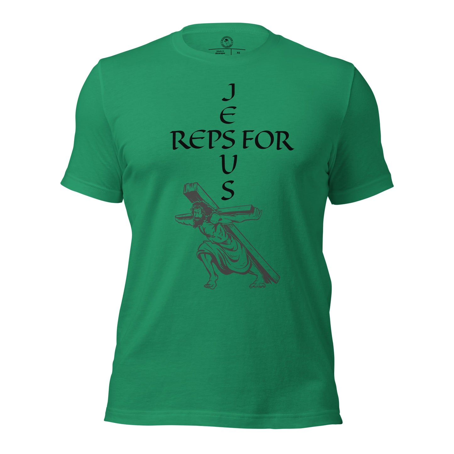 Reps for Jesus Shirt in Kelly Green