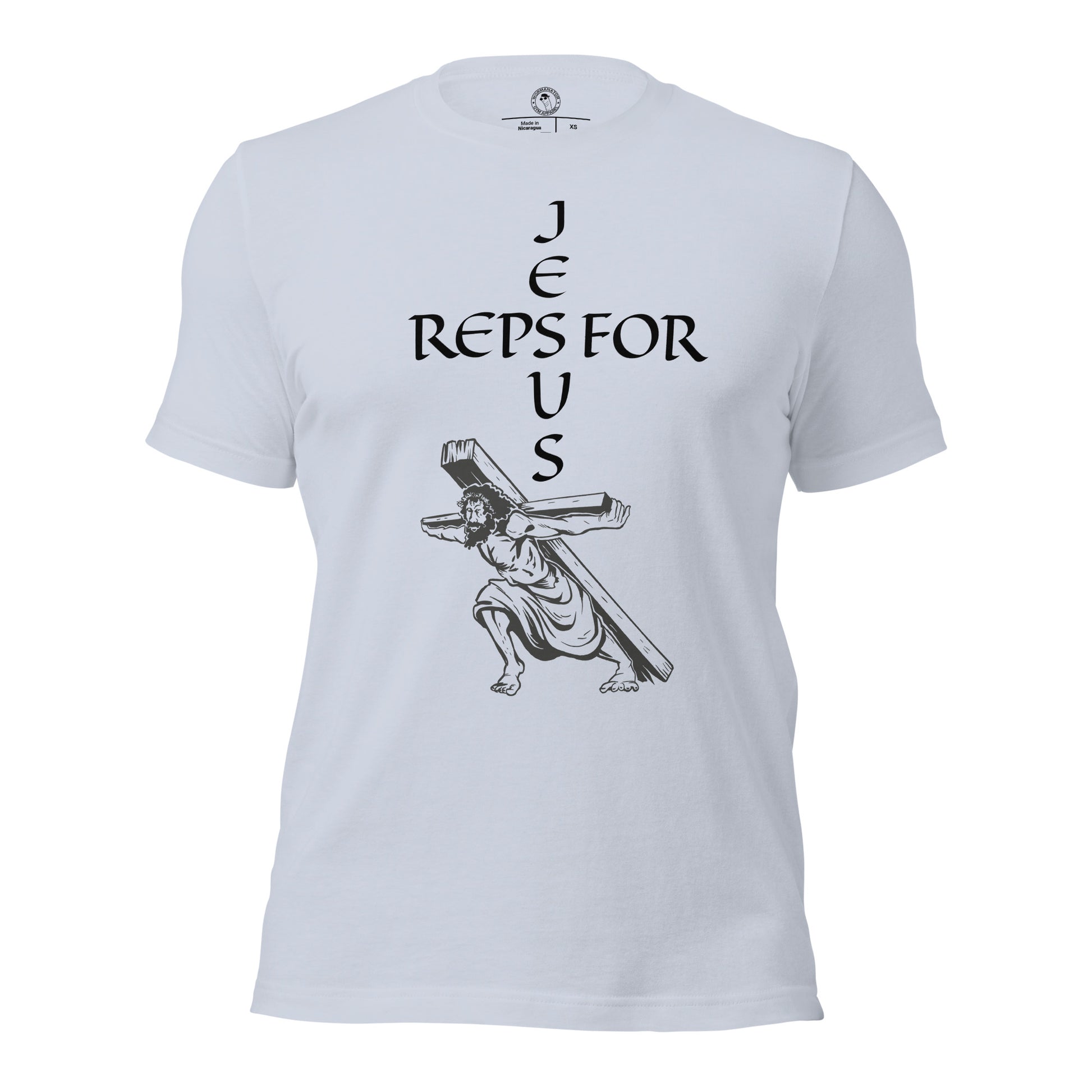 Reps for Jesus Shirt in Light Blue