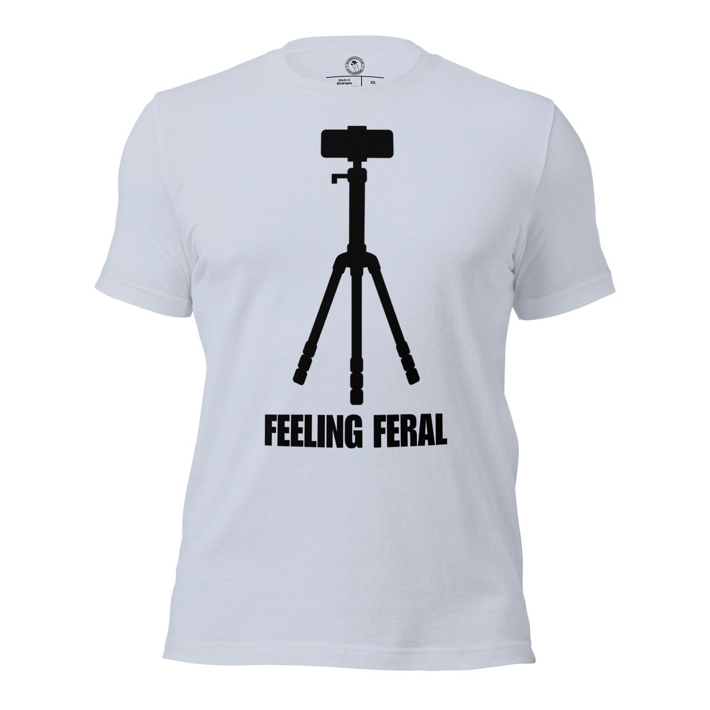Feeling Feral Gym Shirt in Light Blue