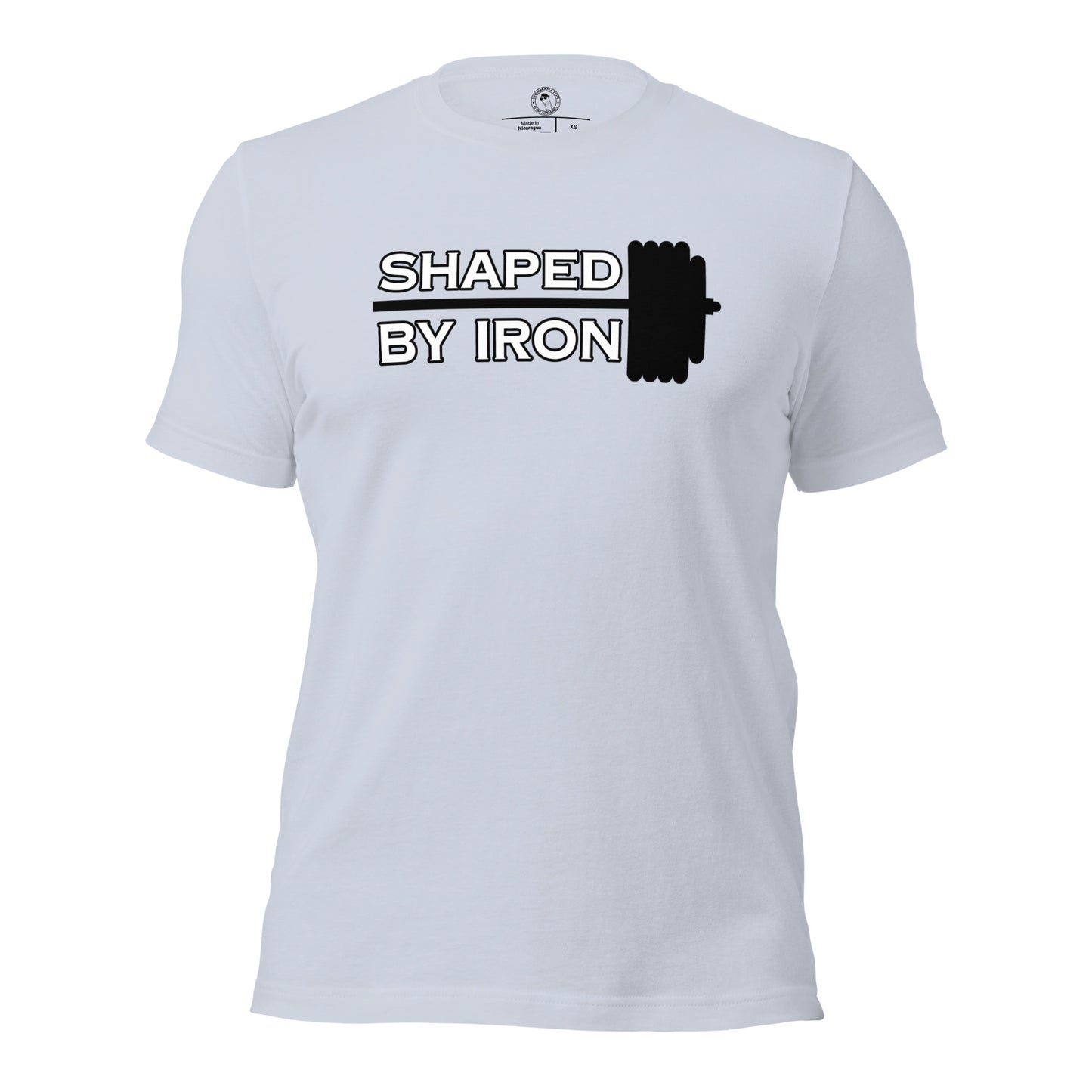 Shaped By Iron Gym Shirt in Light Blue