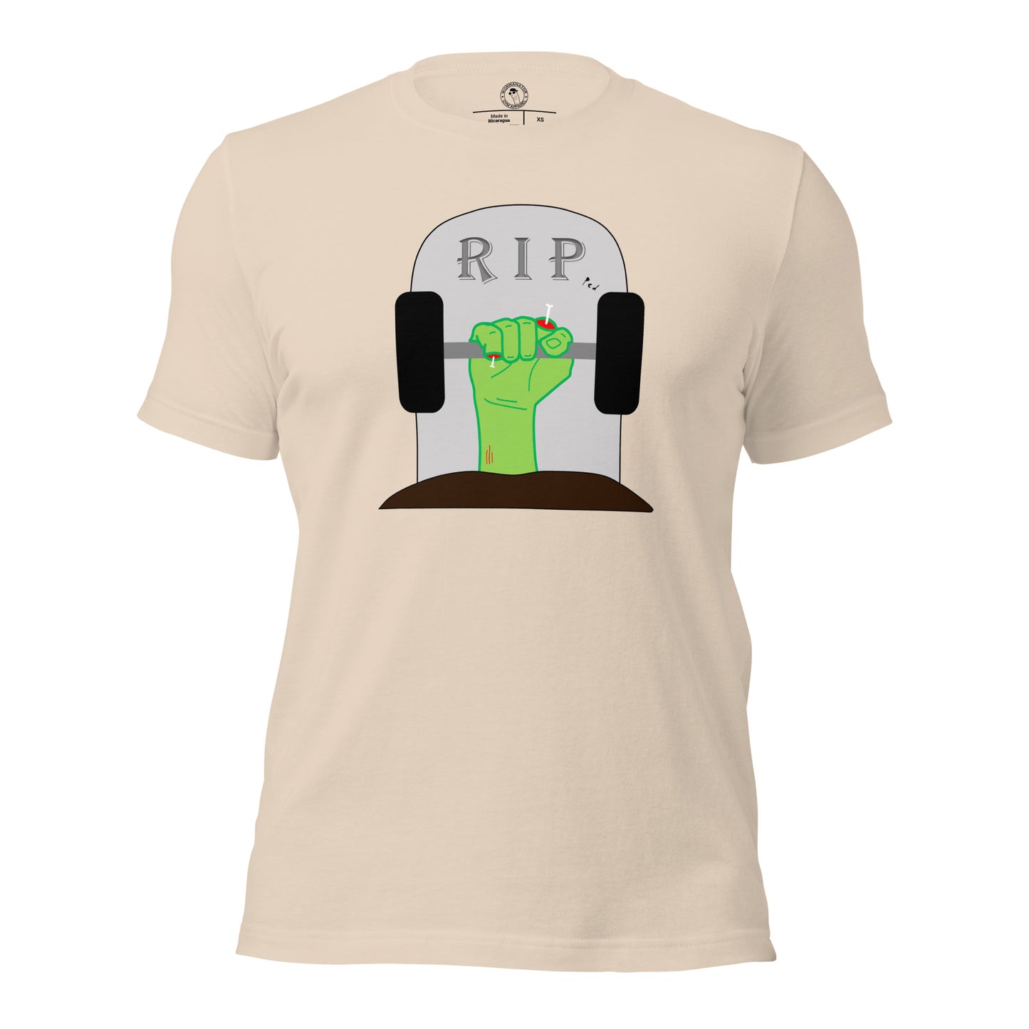 Ripped Zombie Shirt in Soft Cream