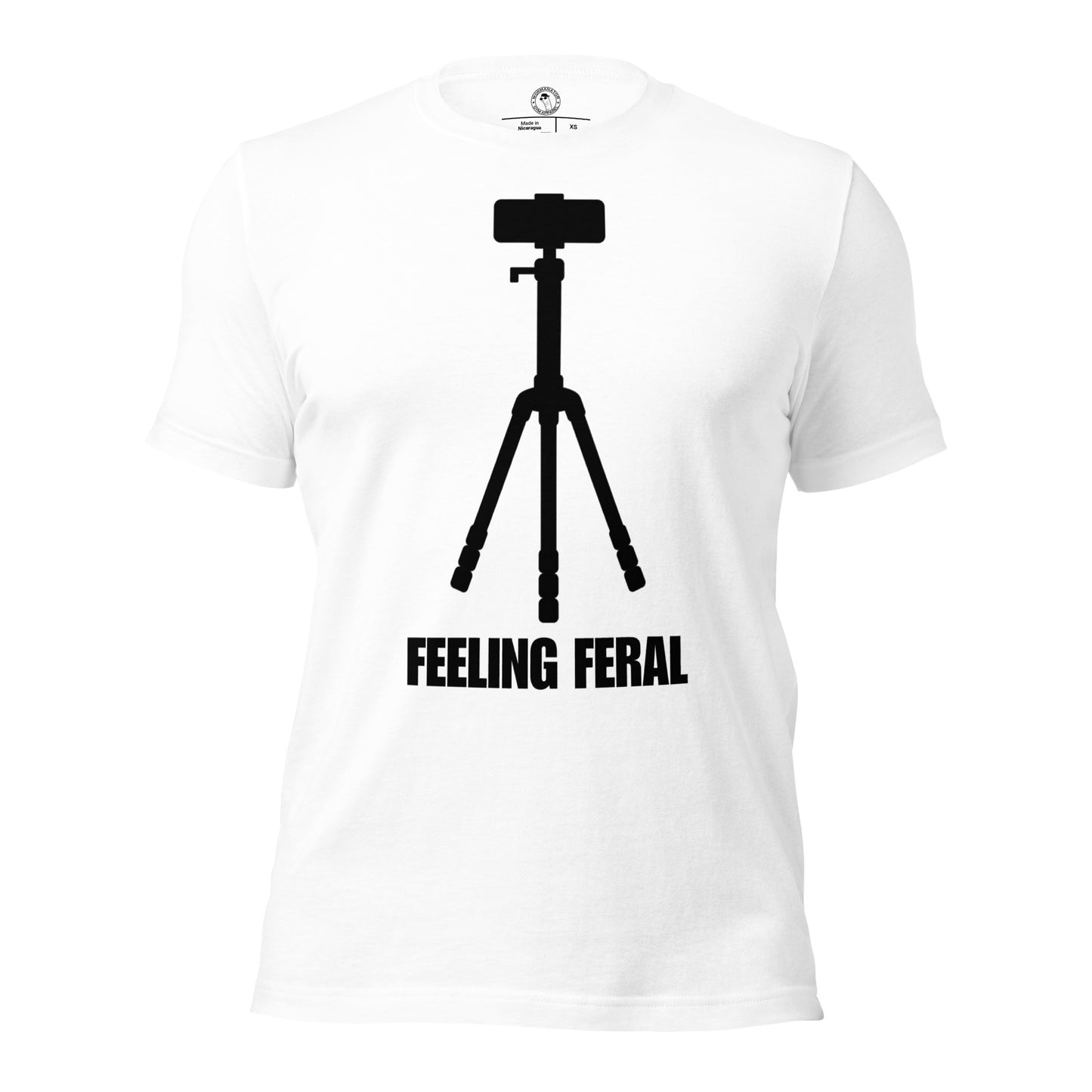 Feeling Feral Gym Shirt in White