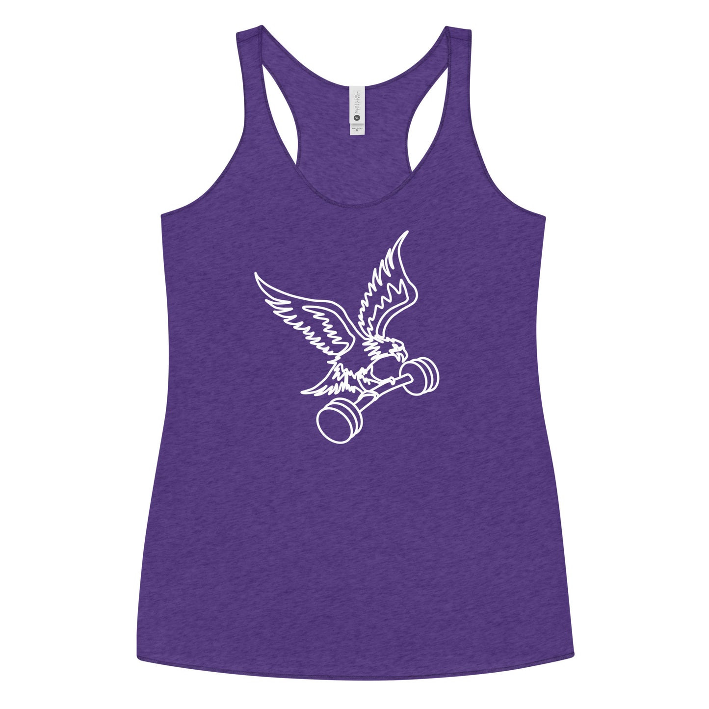 Women's Barbell Eagle Racerback Tank in Purple Rush