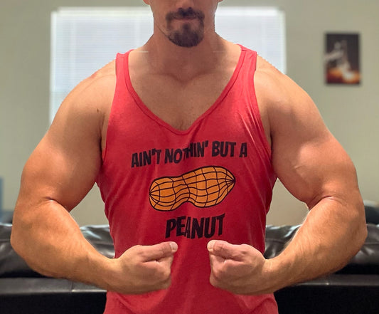 Founder Chris Worman in the Ain't Nothin' but a Peanut Staple Tank Top